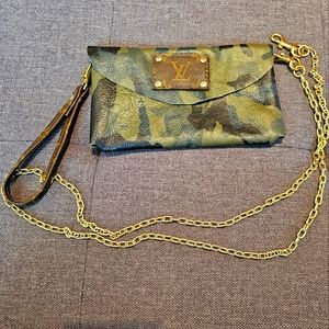 Repurposed LV wristlet/clutch/crossbody